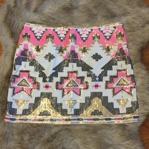 EUC Sequin Mini Skirt. Size Small. Worn ONCE!